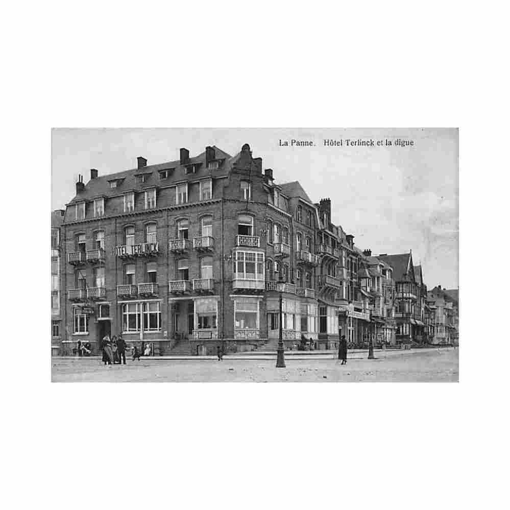 belgie de panne w vl terlinck hotel en de dijk Vintage A4 Photo Print