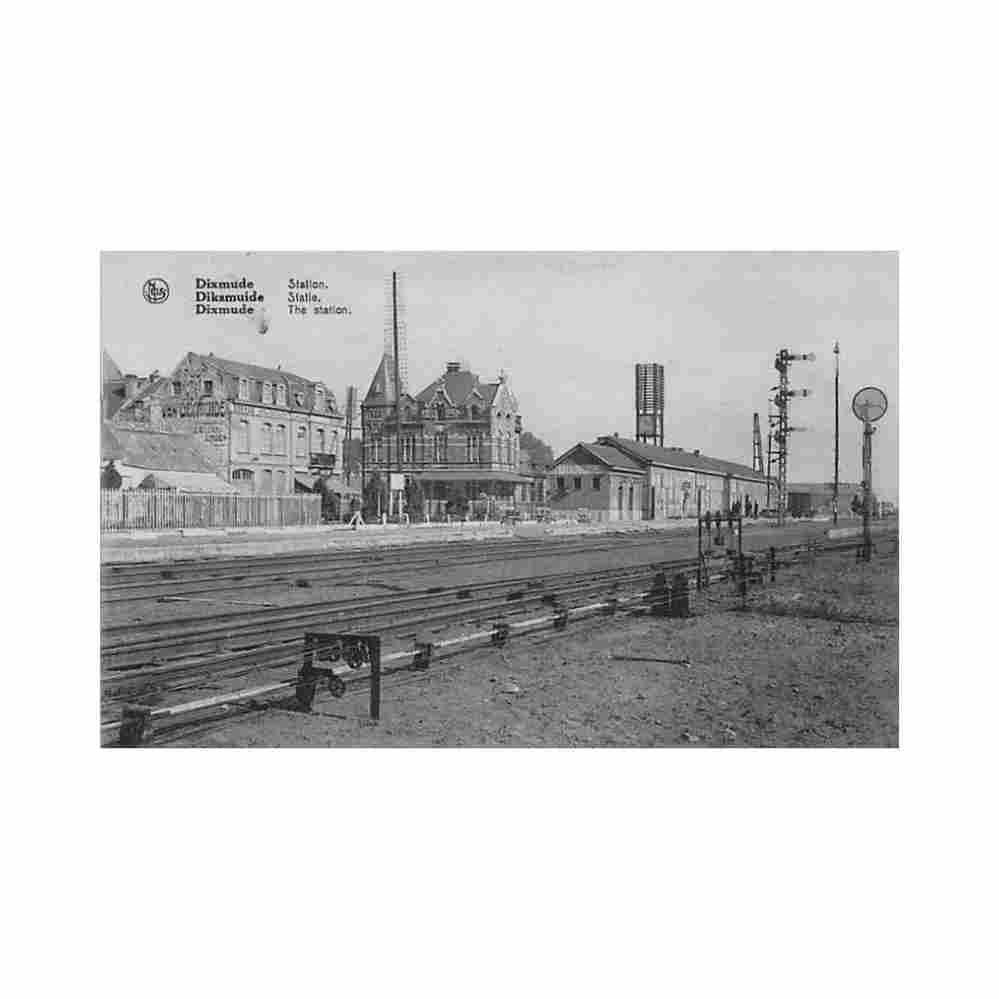 belgie diksmuide w vl statie Vintage A4 Photo Print