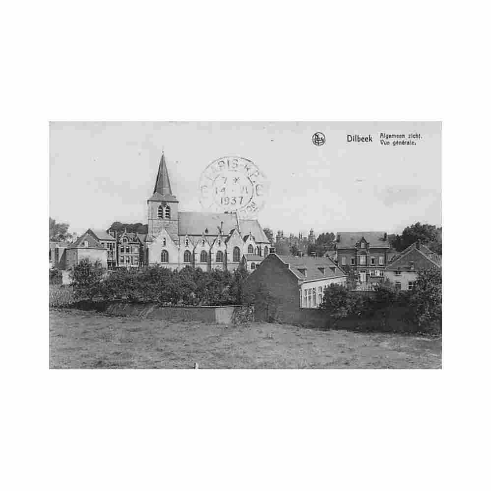 belgie dilbeek vl br algemeen zicht Vintage A4 Photo Print