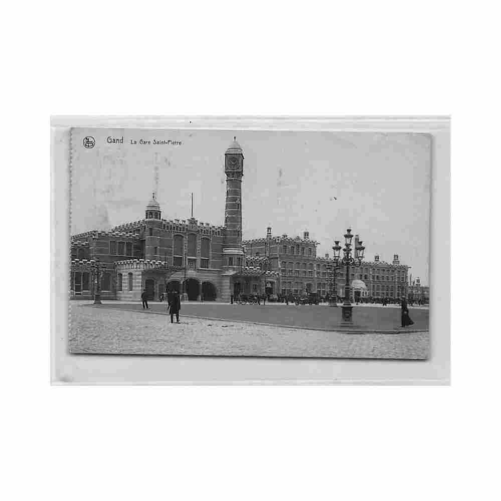 belgie gent o vl sint pietersstation Vintage A4 Photo Print
