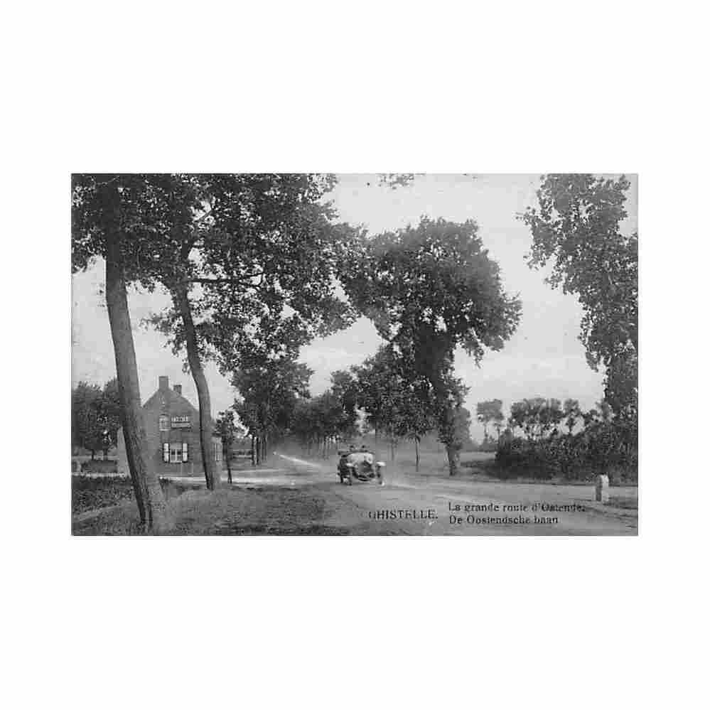 belgie gistel w vl de oostendsche baan Vintage A4 Photo Print