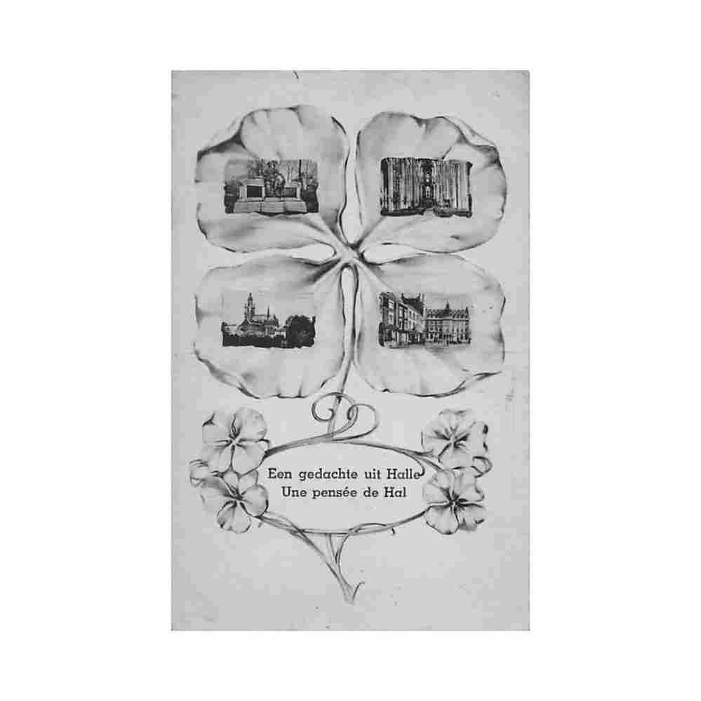 belgie halle vl br een gedachte uit Vintage A4 Photo Print
