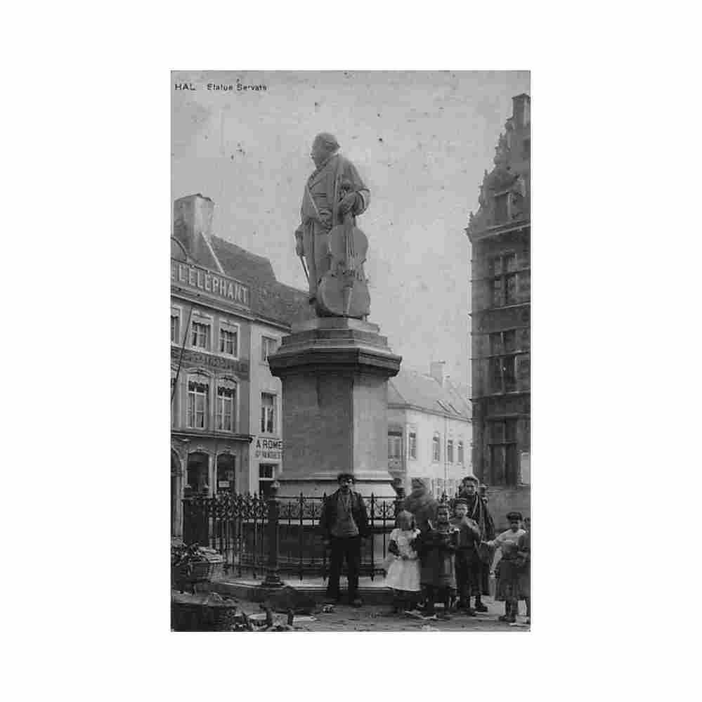 belgie halle vl br servats standbeeld Vintage A4 Photo Print