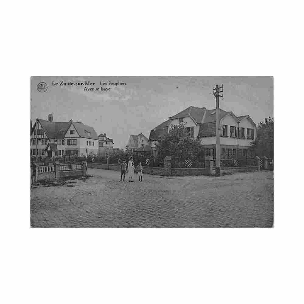 belgie het zoute w vl les peupliers avenue isaye Vintage A4 Photo Print