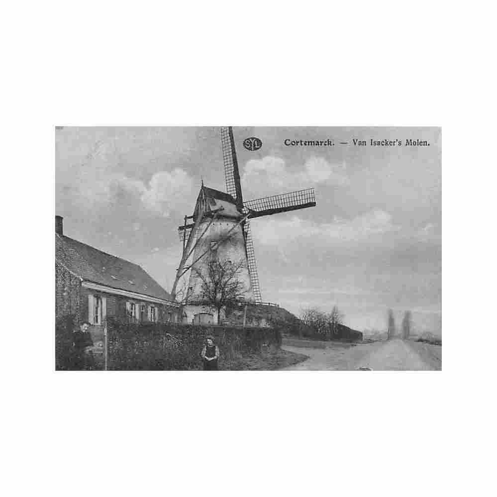 belgie kortemark w vl van isacker s molen Vintage A4 Photo Print