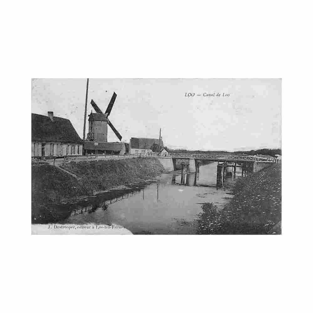 belgie lo loo w vl molen kanaal Vintage A4 Photo Print