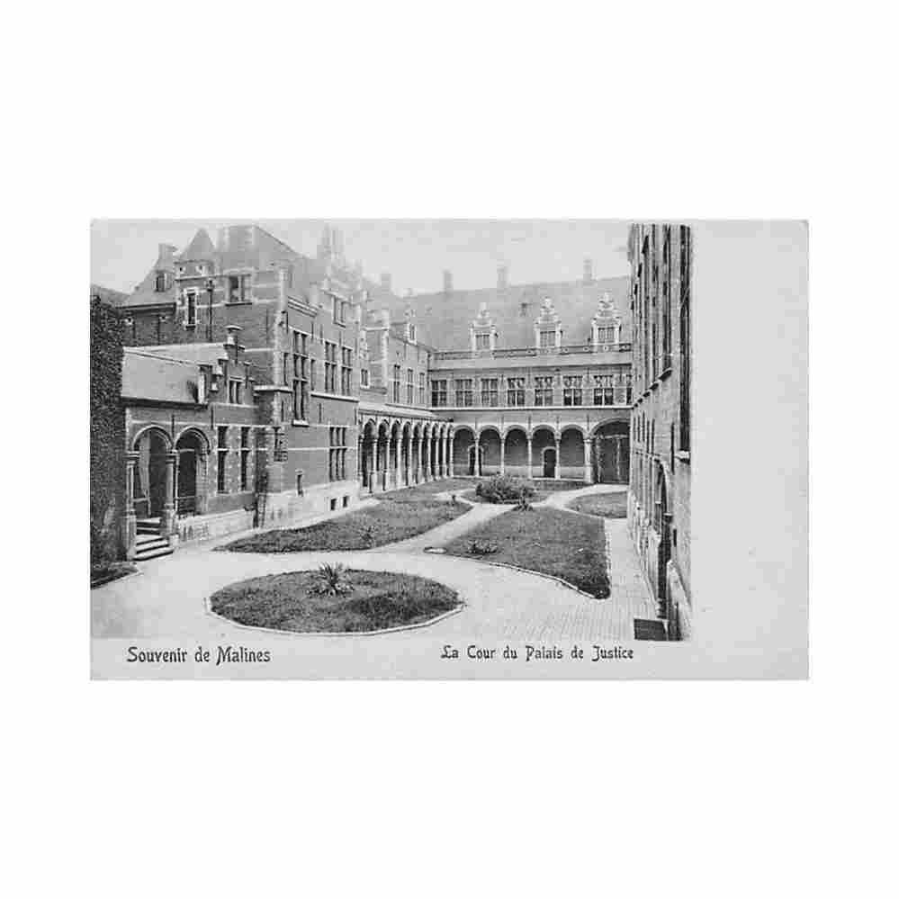 belgie mechelen ant het hof van het paleis van justitie uitg nels serie 30 n 32 Vintage A4 Photo Print