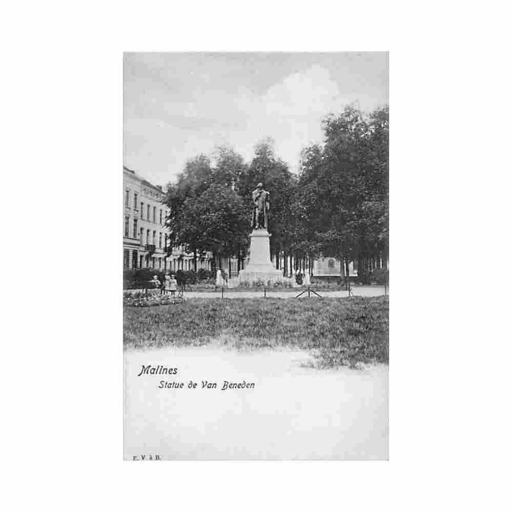 belgie mechelen ant standbeeld van van bedden uitg ev Vintage A4 Photo Print