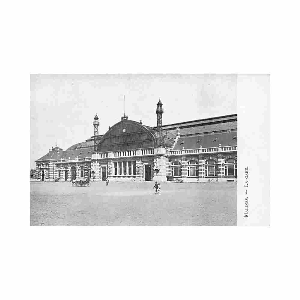 belgie mechelen ant statie Vintage A4 Photo Print