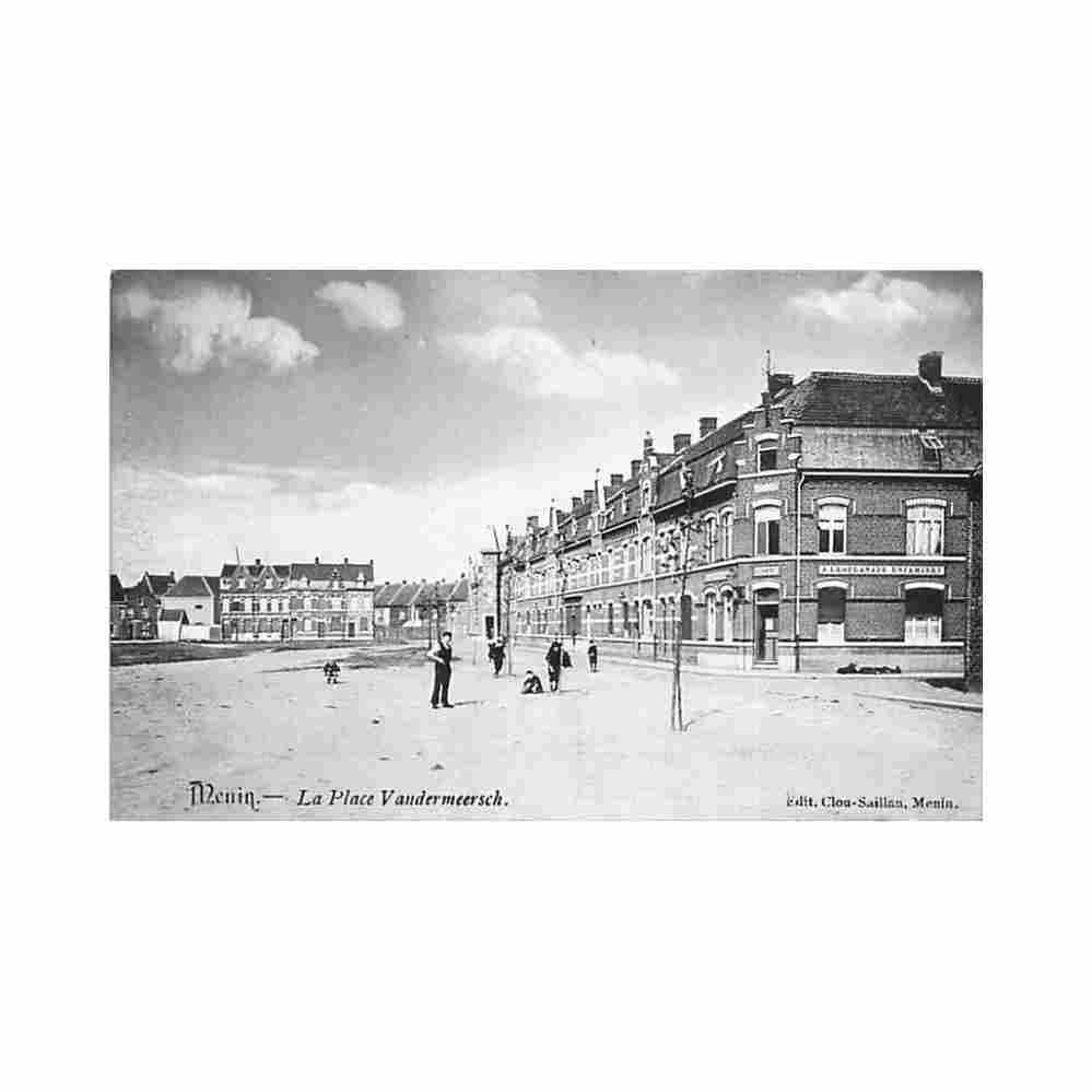 belgie menen w vl vander merschplein a l esplanade estaminet Vintage A4 Photo Print