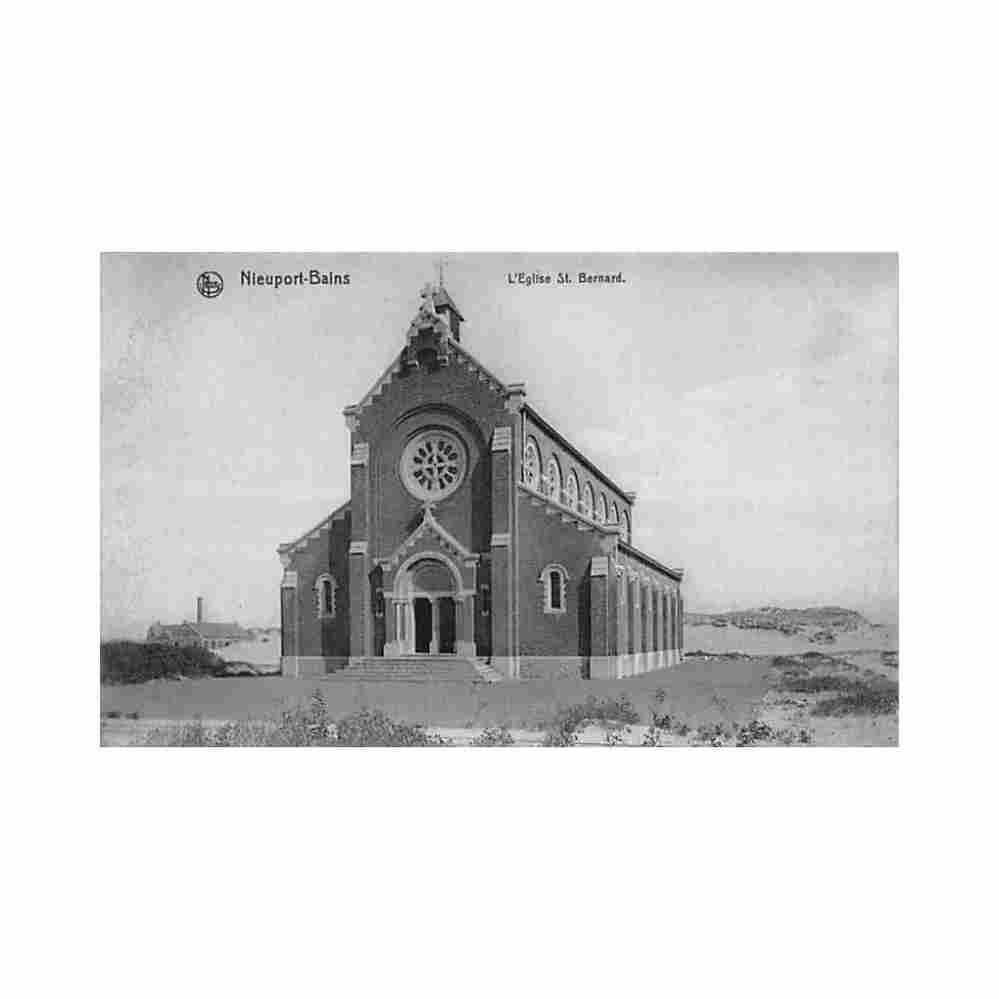 belgie nieuwpoort w vl sint bernarduskerk Vintage A4 Photo Print