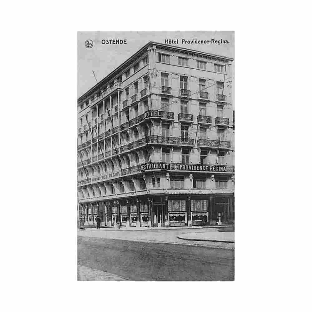 belgie oostende w vl hotel providence regina Vintage A4 Photo Print