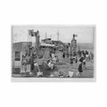 belgie oostende w vl staketsel en vertrek van den mailboot Vintage A4 Photo Print