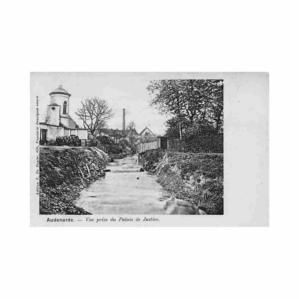 belgie oudenaarde audenarde o wl vue prise du palais de justice uitg f de ruyter Vintage A4 Photo Print