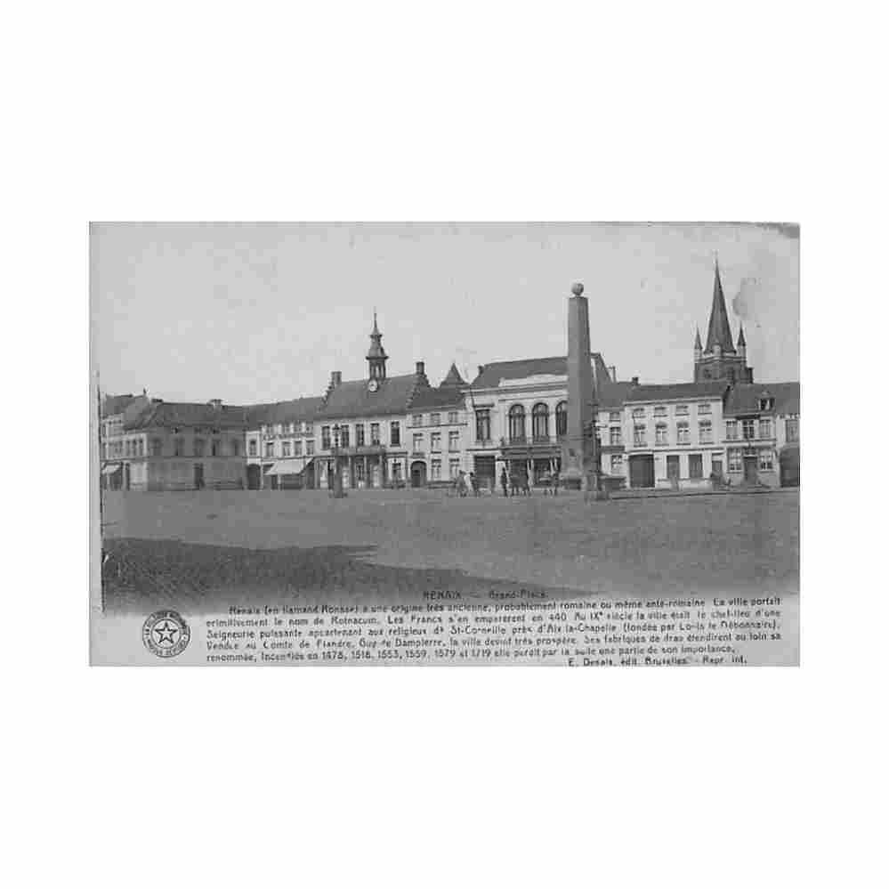 belgie ronse o vl groote markt uitg e desaix Vintage A4 Photo Print