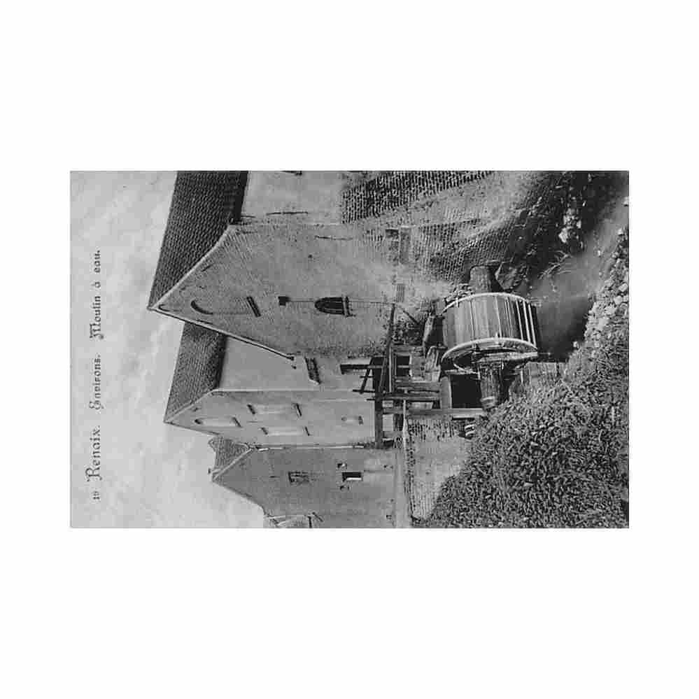 belgie ronse o vl watermolen Vintage A4 Photo Print
