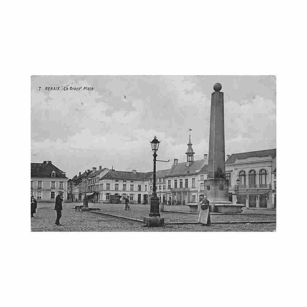 belgie ronse renaix o vl groote markt Vintage A4 Photo Print