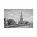 belgie ruyen ruien o vl plein en kerk Vintage A4 Photo Print