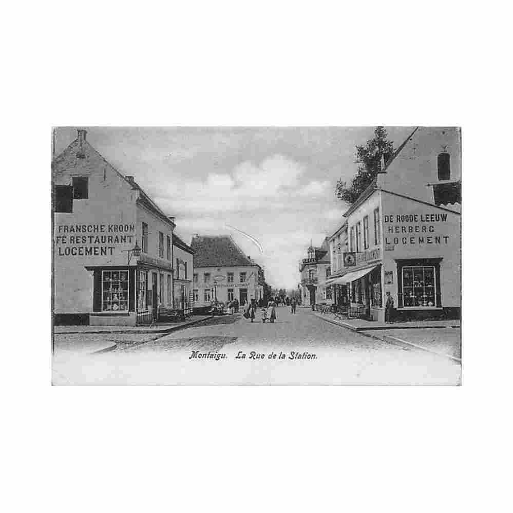 belgie scherpenheuvel montaigu vl br statiestraat Vintage A4 Photo Print