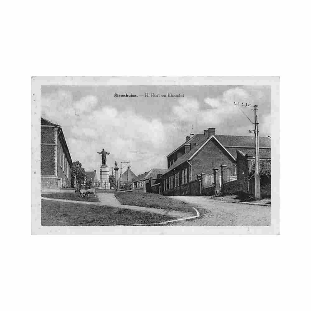 belgie steenhuize o vl h hart en klooster Vintage A4 Photo Print