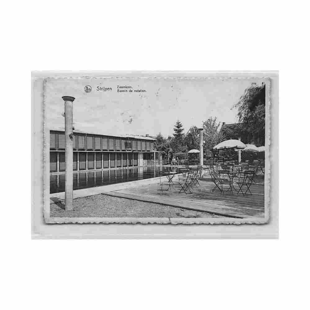 belgie strijpen o vl zwemkom uitg cosijn Vintage A4 Photo Print