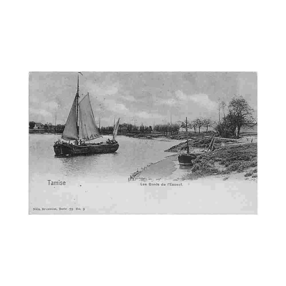 belgie temse o vl de schelde uitg nels serie 70 n 9 Vintage A4 Photo Print