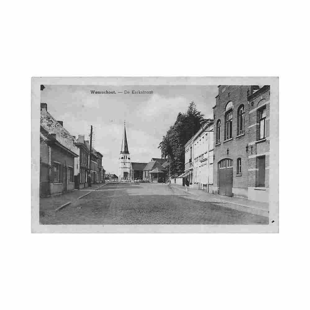 belgie waarschoot o vl de kerkstraat Vintage A4 Photo Print