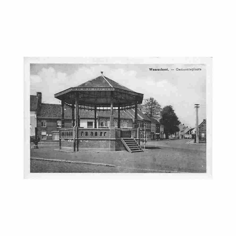 belgie waarschoot o vl gemeenteplaats Vintage A4 Photo Print