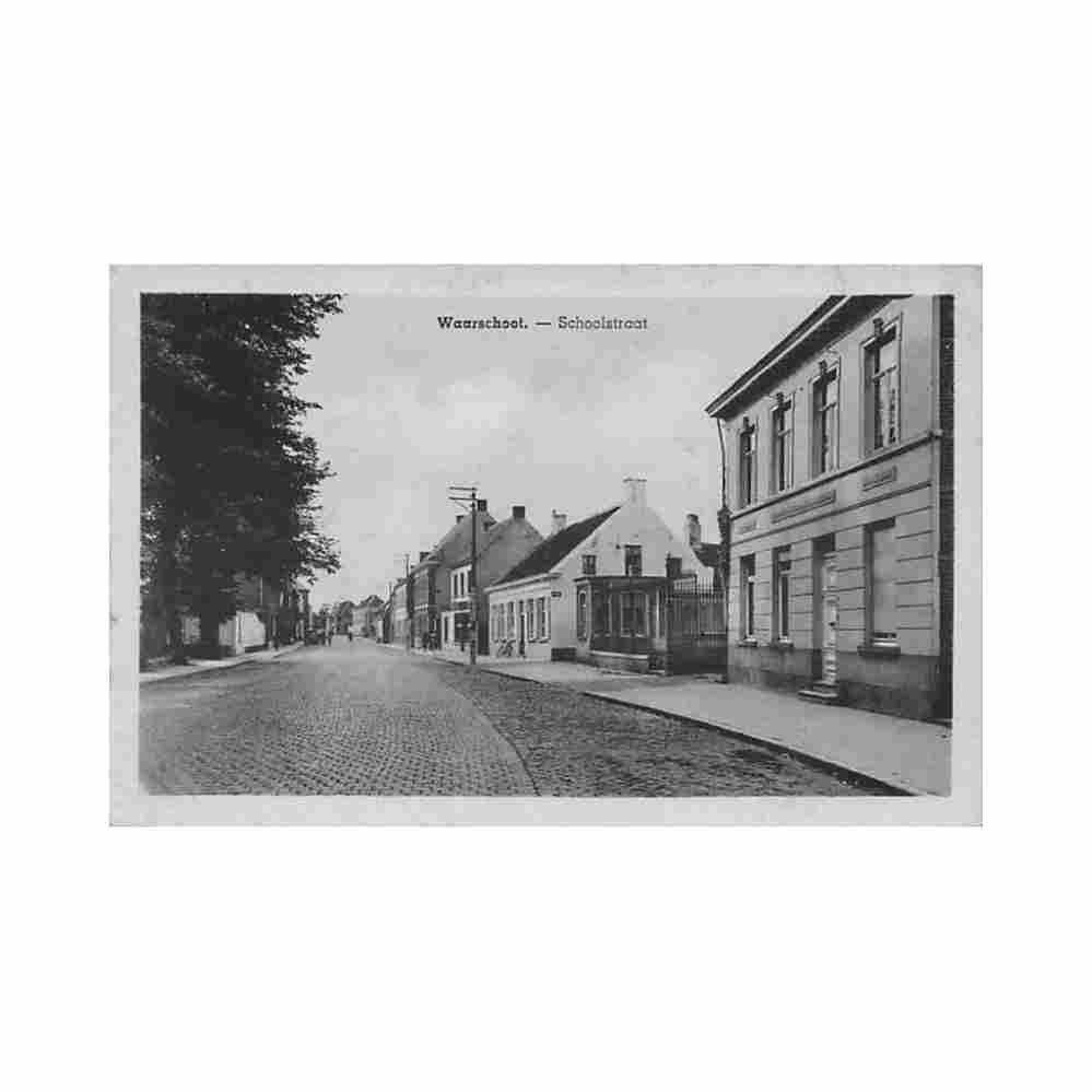 belgie waarschoot o vl schoolstraat Vintage A4 Photo Print