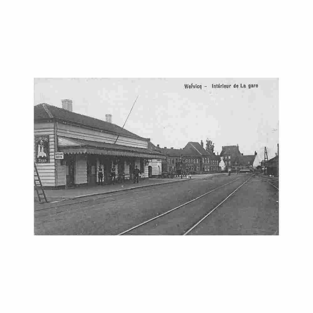 belgie wervik wervicq w vl interieur de la gare Vintage A4 Photo Print