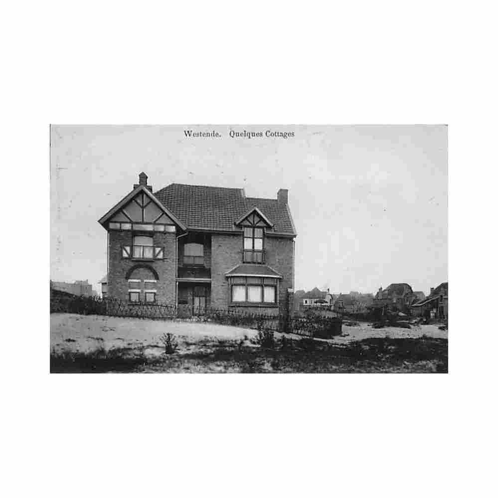belgie westend w vl huisjes Vintage A4 Photo Print