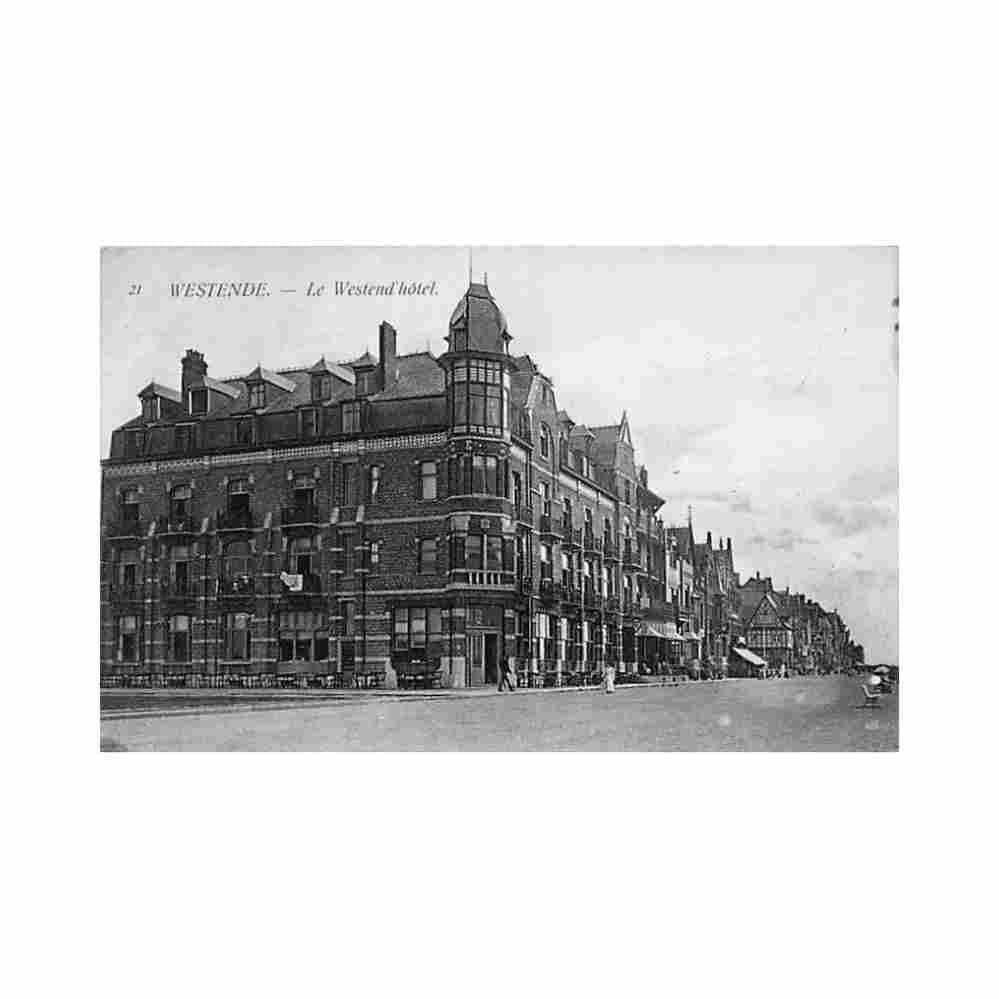 belgie westende middelkerke w vl westend hotel Vintage A4 Photo Print