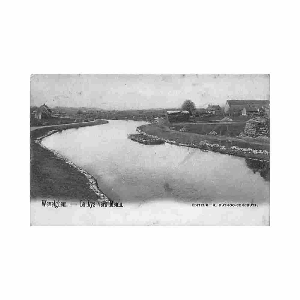 belgie wevelgem w vl de leie Vintage A4 Photo Print