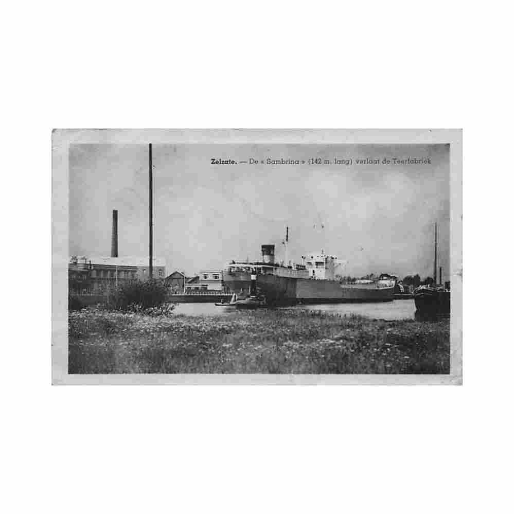 belgie zelzate o vl de sambrina verlaat de teerfabriek Vintage A4 Photo Print