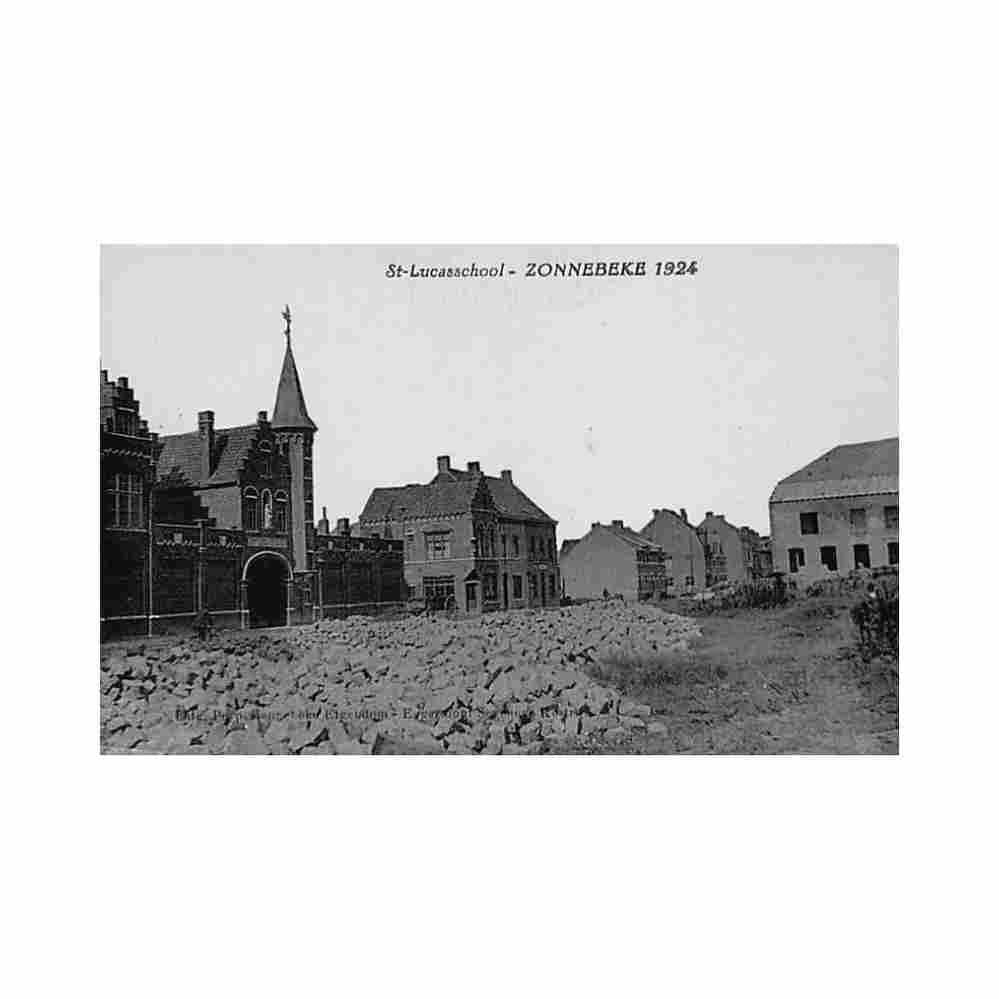 belgie zonnebeke w vl st lucasschool jaar 1924 Vintage A4 Photo Print