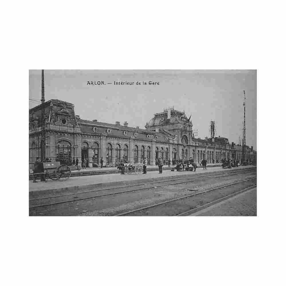 belgique arlon prov lux interieur de la gare Vintage A4 Photo Print