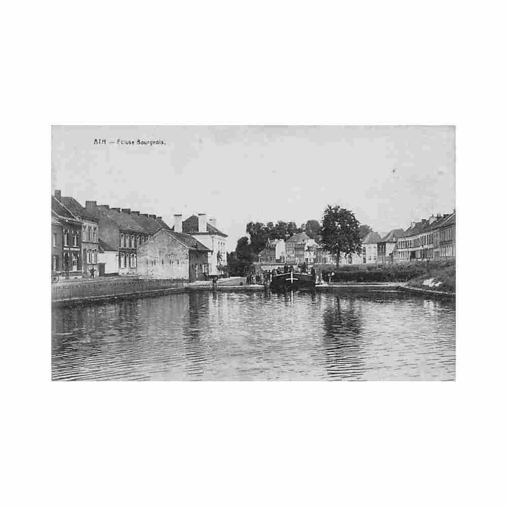 belgique ath hainaut ecluse bourgeois Vintage A4 Photo Print
