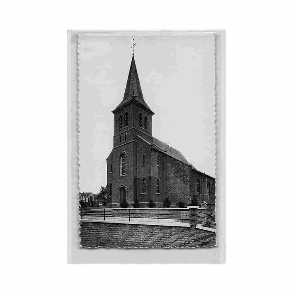 belgique aulnois hainaut l eglise ed derviendt Vintage A4 Photo Print