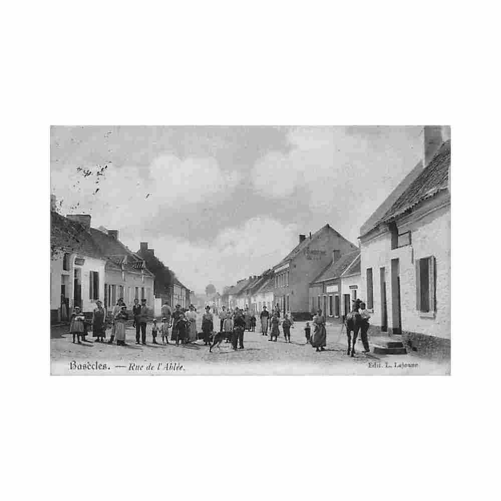 belgique basecles hainaut rue de l ablee carte legerement decollee Vintage A4 Photo Print