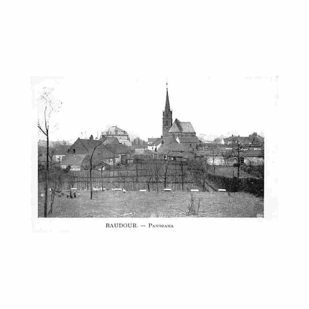 belgique baudour hainaut panorama Vintage A4 Photo Print