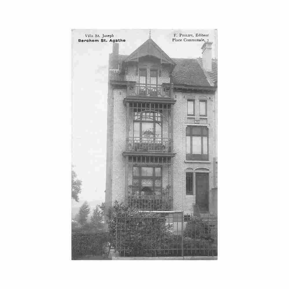 belgique berchem sainte agathe brux cap villa st joseph Vintage A4 Photo Print