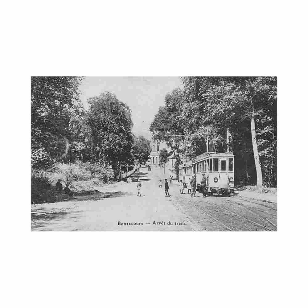 belgique bon secours peruwelz hainaut arret du tram Vintage A4 Photo Print