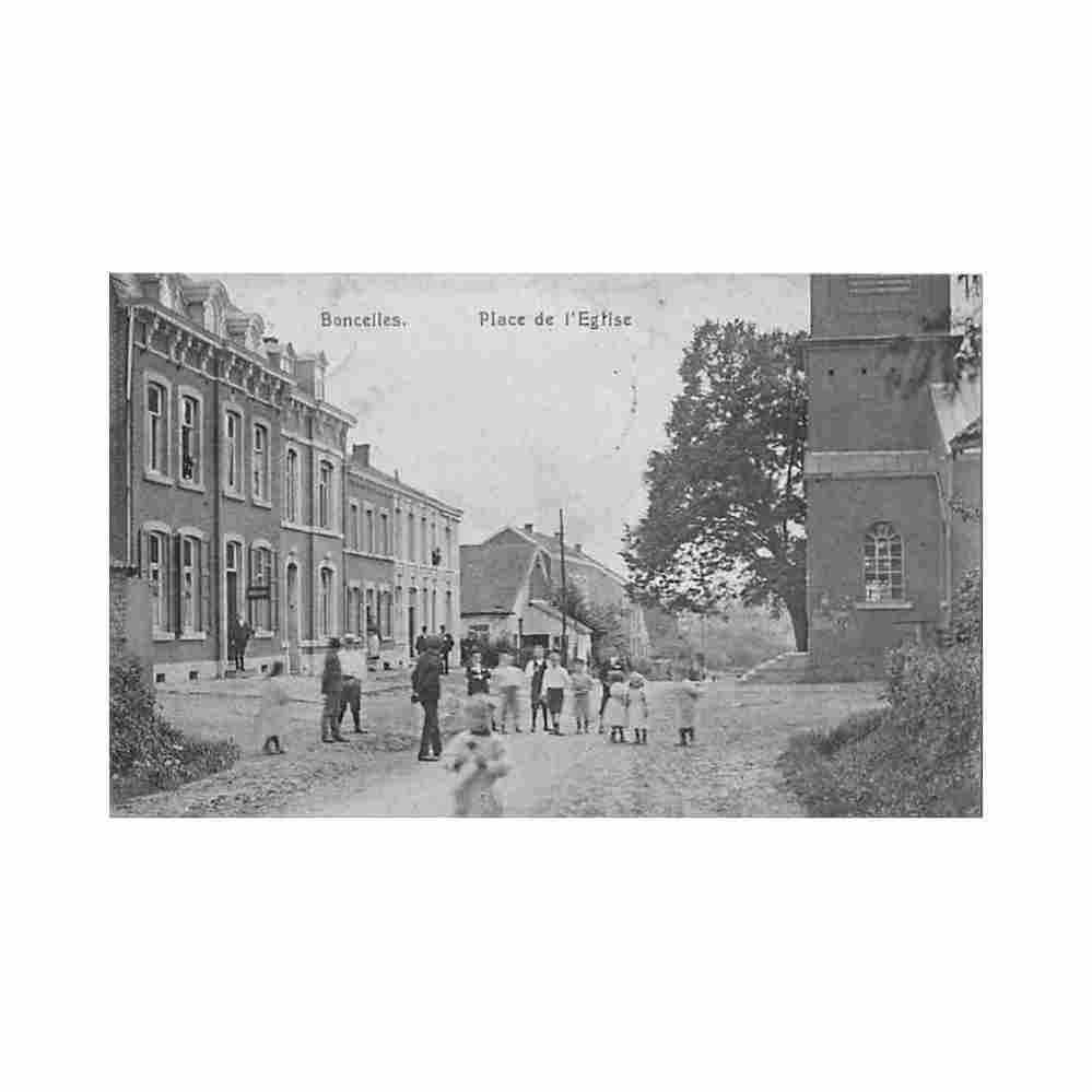 belgique boncelles liege place de l eglise Vintage A4 Photo Print