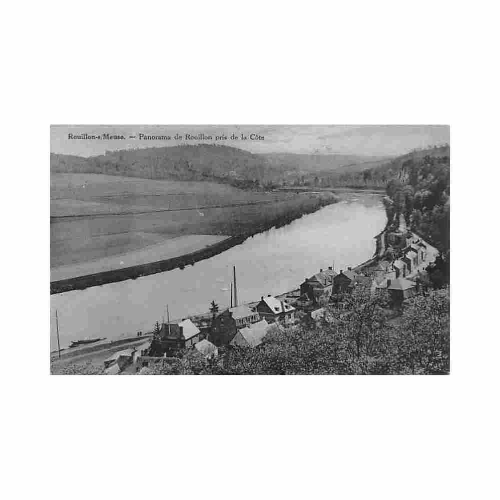 belgique bouillon lux panorama pris de la cote Vintage A4 Photo Print