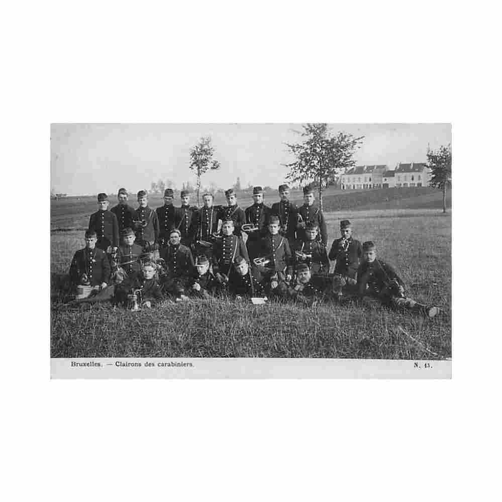 belgique bruxelles clairon des carabiniers Vintage A4 Photo Print