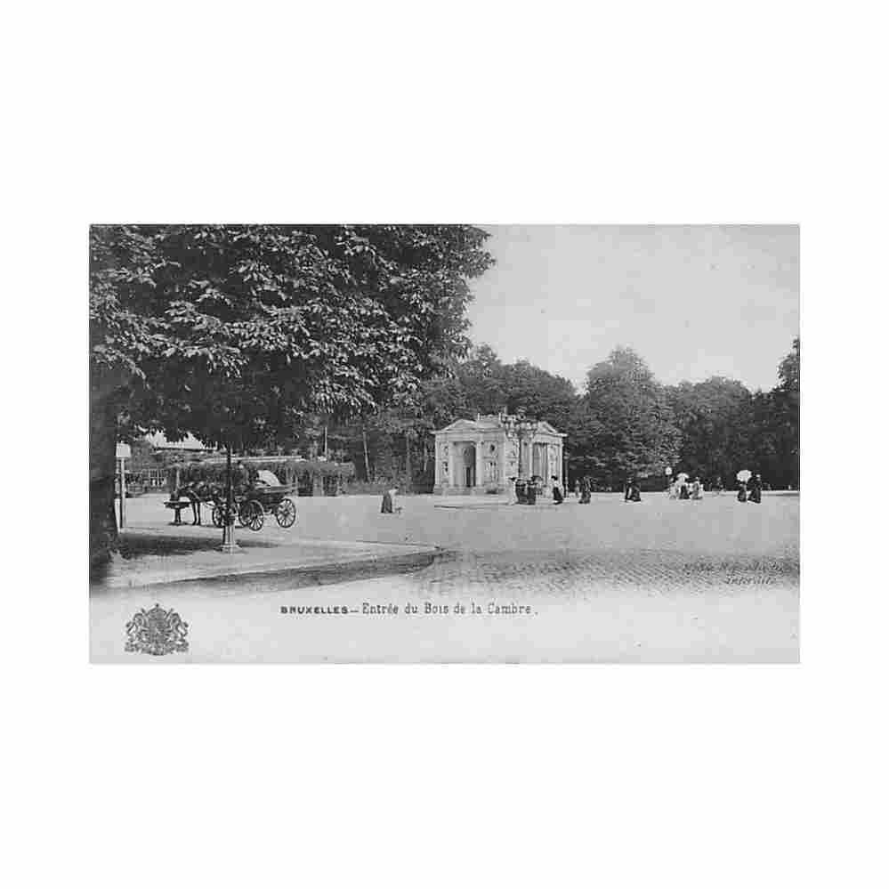 belgique bruxelles entree du bois de la cambre Vintage A4 Photo Print