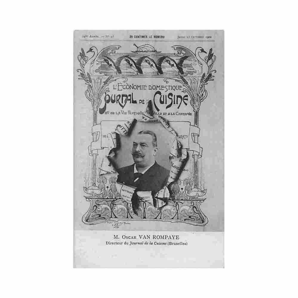 belgique bruxelles journal eclate journal de la cuisine m oscar van rompaye ed th van den heuvel Vintage A4 Photo Print