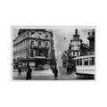 belgique bruxelles rue de l enseignement Vintage A4 Photo Print
