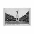 belgique charleroi hainaut avenue de waterloo et monument aux martyrs Vintage A4 Photo Print