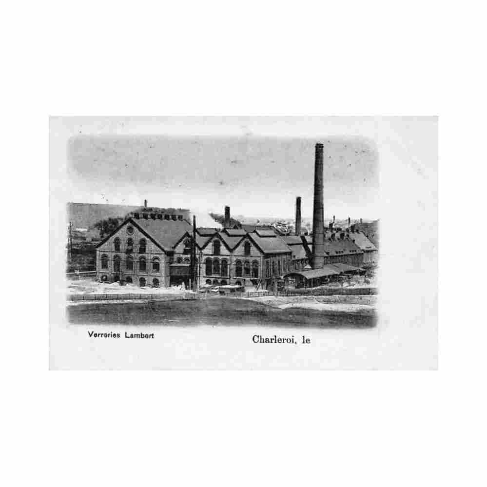 belgique charleroi hainaut verreries lambert Vintage A4 Photo Print